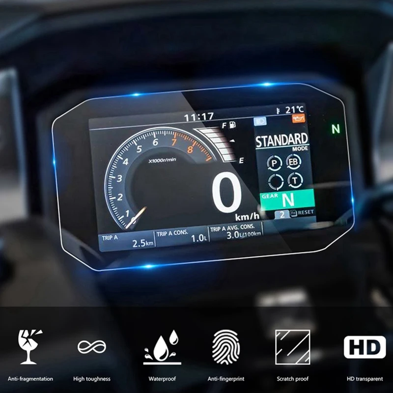 مجموعة حماية لوحة القيادة لشاشة خدش الدراجات النارية ، فيلم أداة لهوندا فورزا ، من