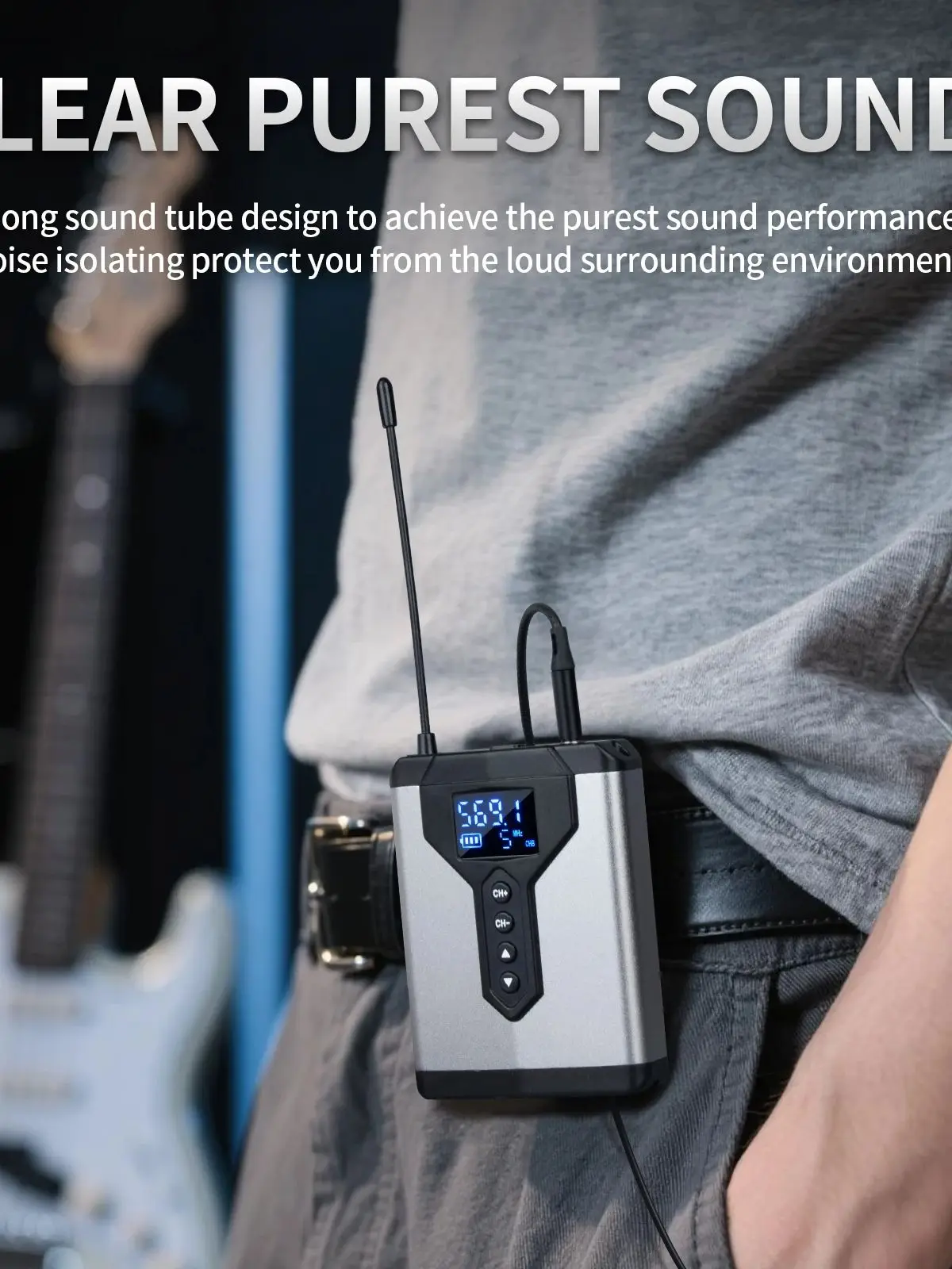 Système de surveillance intra-auriculaire stéréo sans fil, transmetteur et récepteur DT1/2/4 pour studio de performance sur scène de musique en direct