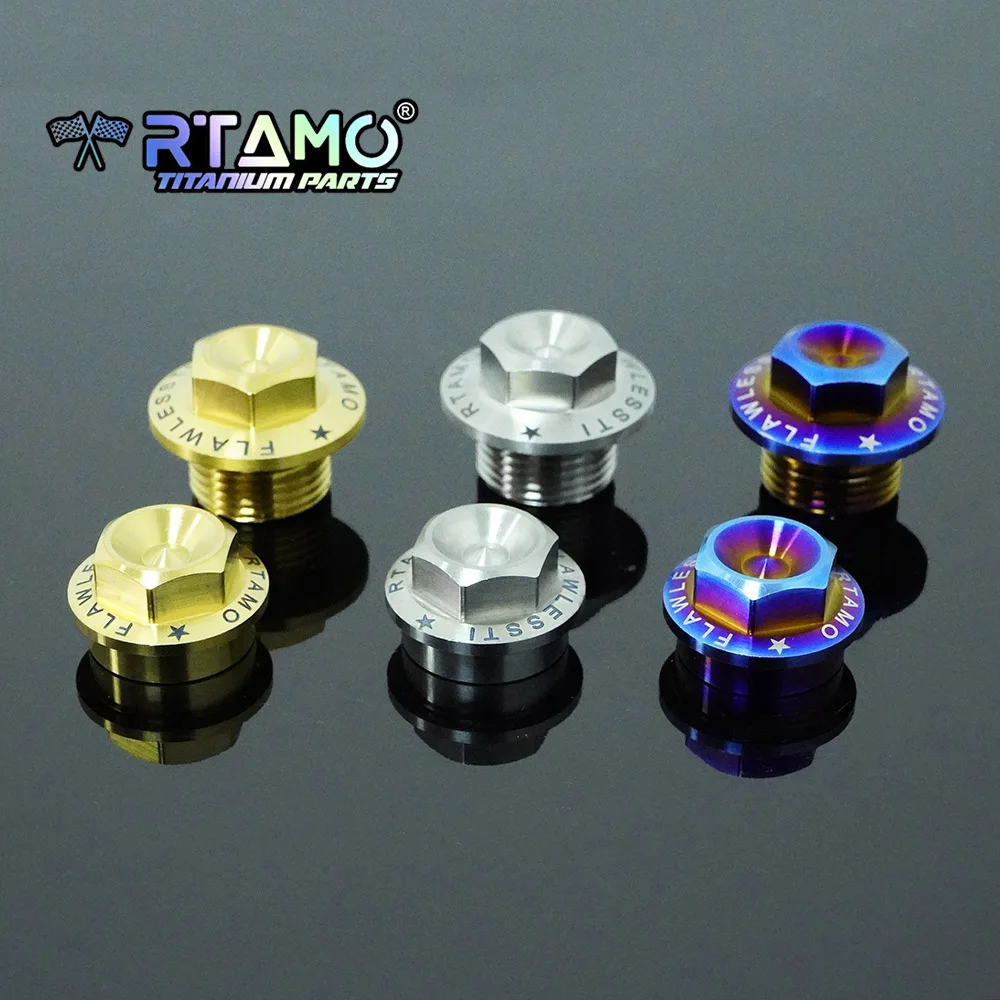 RTAMO Gr5 TItanium Nut Front Plug for KTM EXC Motorcycle Modified Highstrength