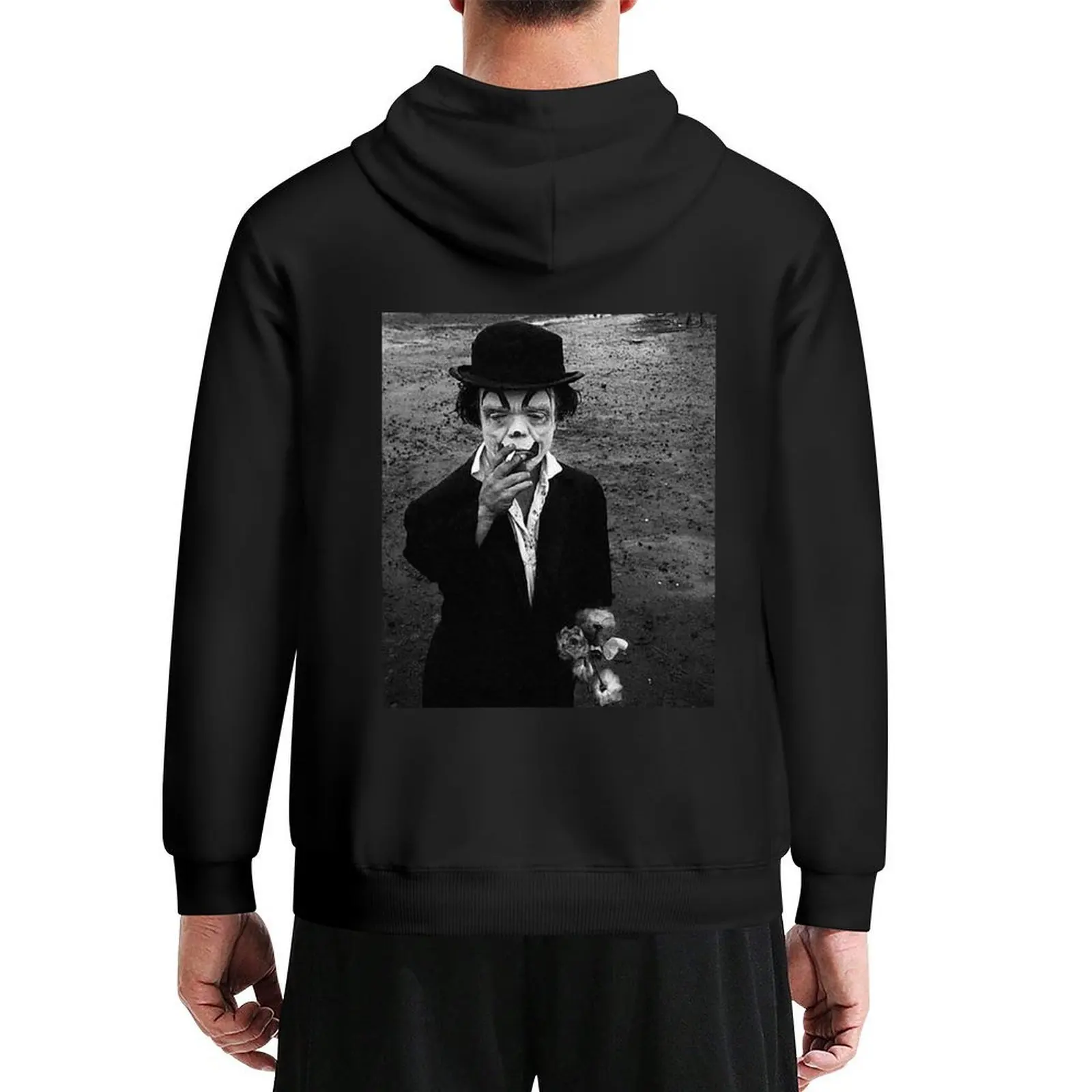 

Clown, sad clown, Smoke break, smoking clown, scary vintage circus, Clyde Beatty Circus, circus Hoodie
