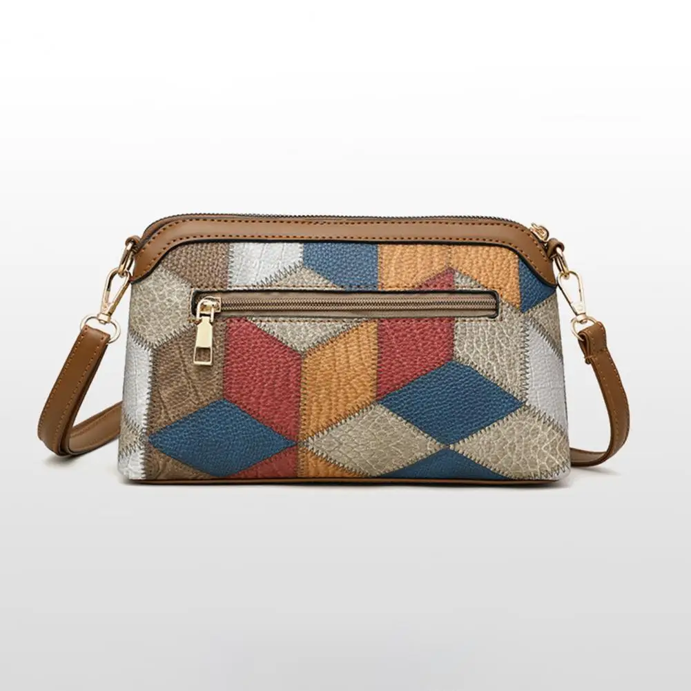 

Crossbody Bag Ethnic Shoulder Bag Vintage Ethnic Style Geometric Patchwork Colorblock Women's Shoulder Bag for Commute