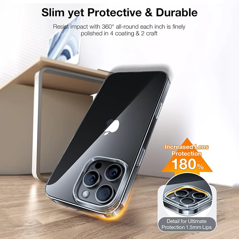 Custodia rigida di lusso per PC per iPhone 17 Air 16 E 15 14 13 12 11 Pro Max Custodia per telefono ultra sottile per iPhone 16 15 14 Plus Cover