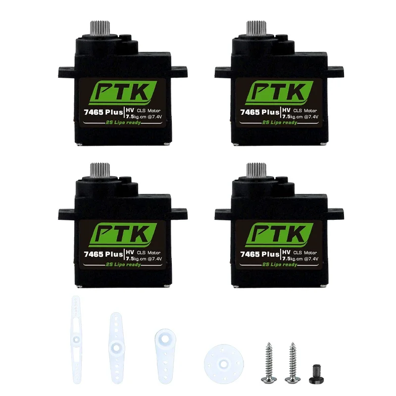

4PCS PTK 7465 Plus High Torque Metal Servo 9g 180 Degree 7.5kg Bionic Butterfly Flapping Wing DIY Assembly Kit