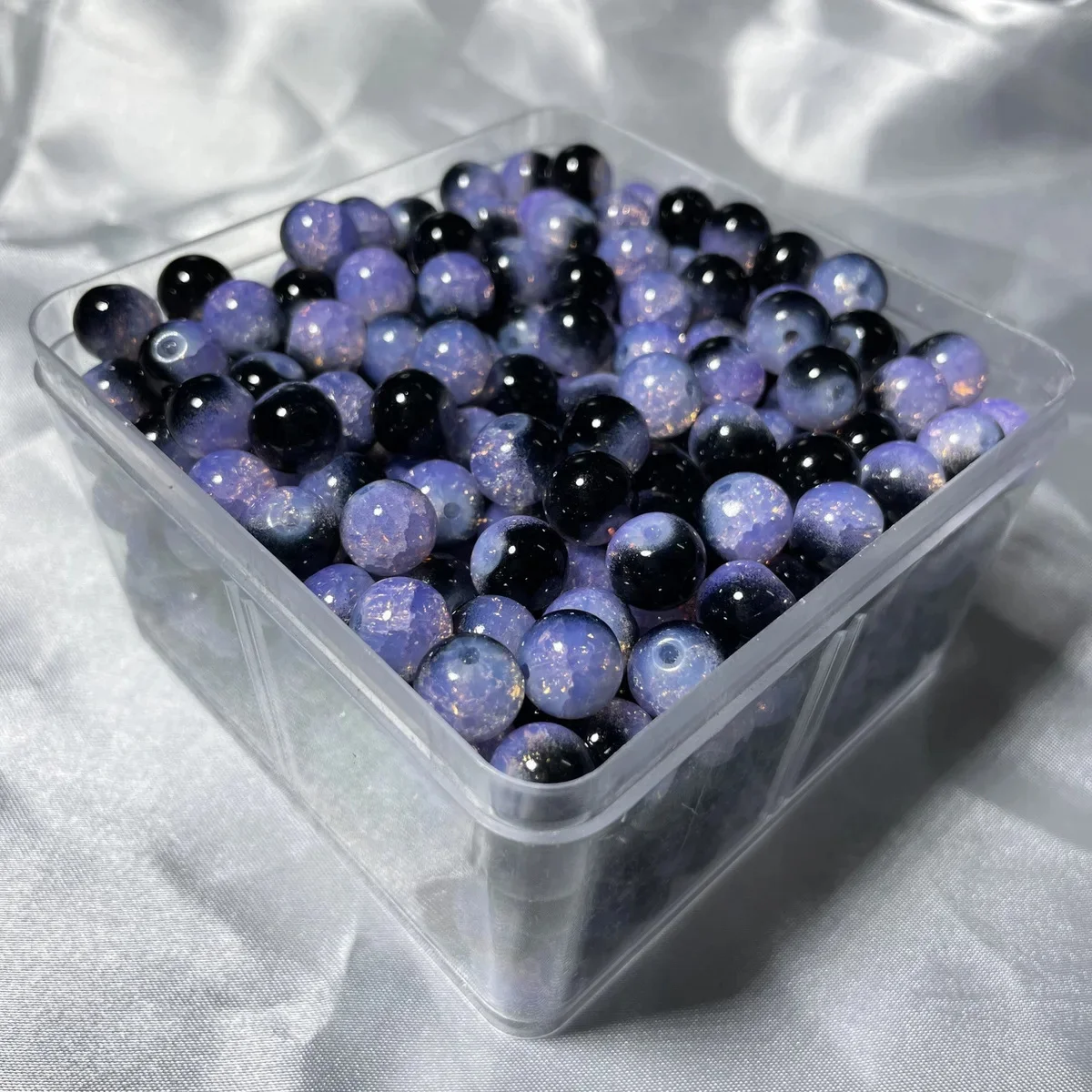 20 Pcs 10mm Glass Beads Beautiful Multicolor Beads Handmade Diy Bracelet Necklace Bracelet Jewelry Handmade Beads Accessories