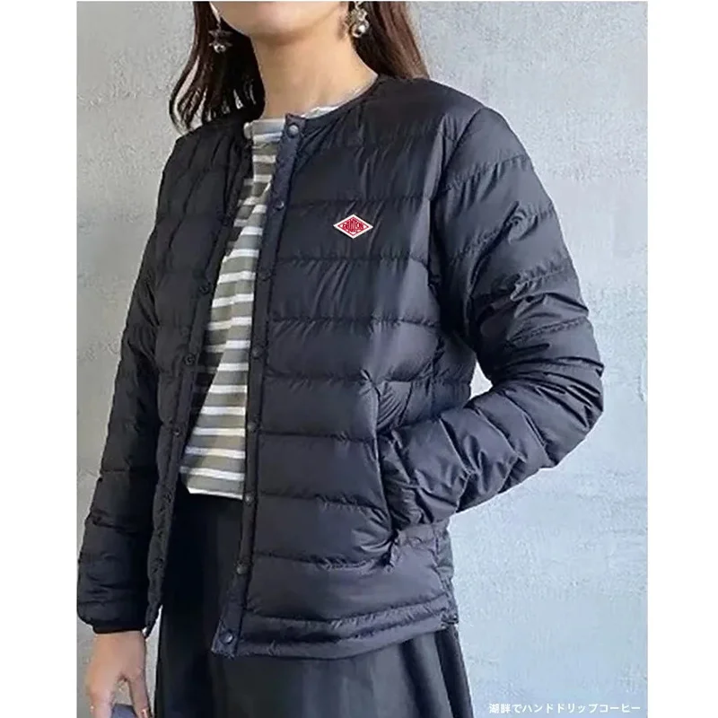 

Japan Soft Lightweight Portable Solid Zip-up hood Down Female Fashion Slim jacket Outerwear Women Autumn and Winter Warm