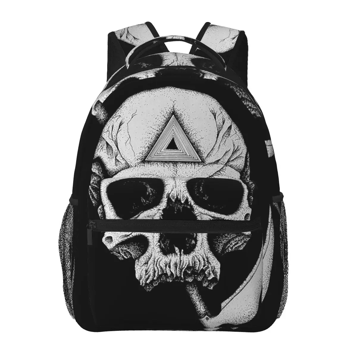 

Skull And Scythe Backpack Hot Sale Daypack Large Capacity Children BookBag School Bag Shoulder Bags for Men Women