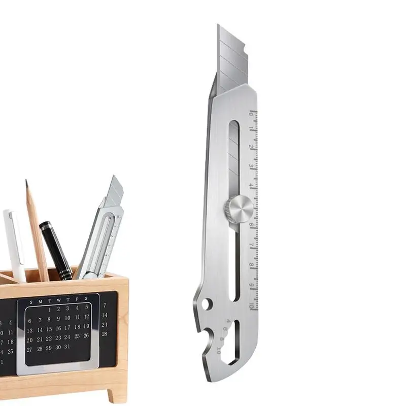 Utility Cutter Heavy Duty Carpet Cutter 18mm Utility Knives With Handle Heavy Duty 6-in-1 Multipurpose Stainless Steel Knives