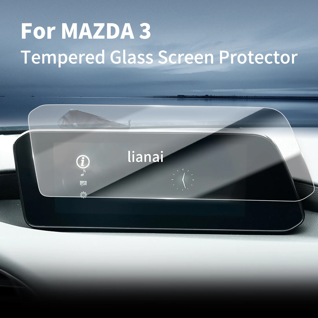 Carplay Screen Protector Tempered Glass Protective Film Navigator Aut Car Stickers Accessories For25 MAZDA 3