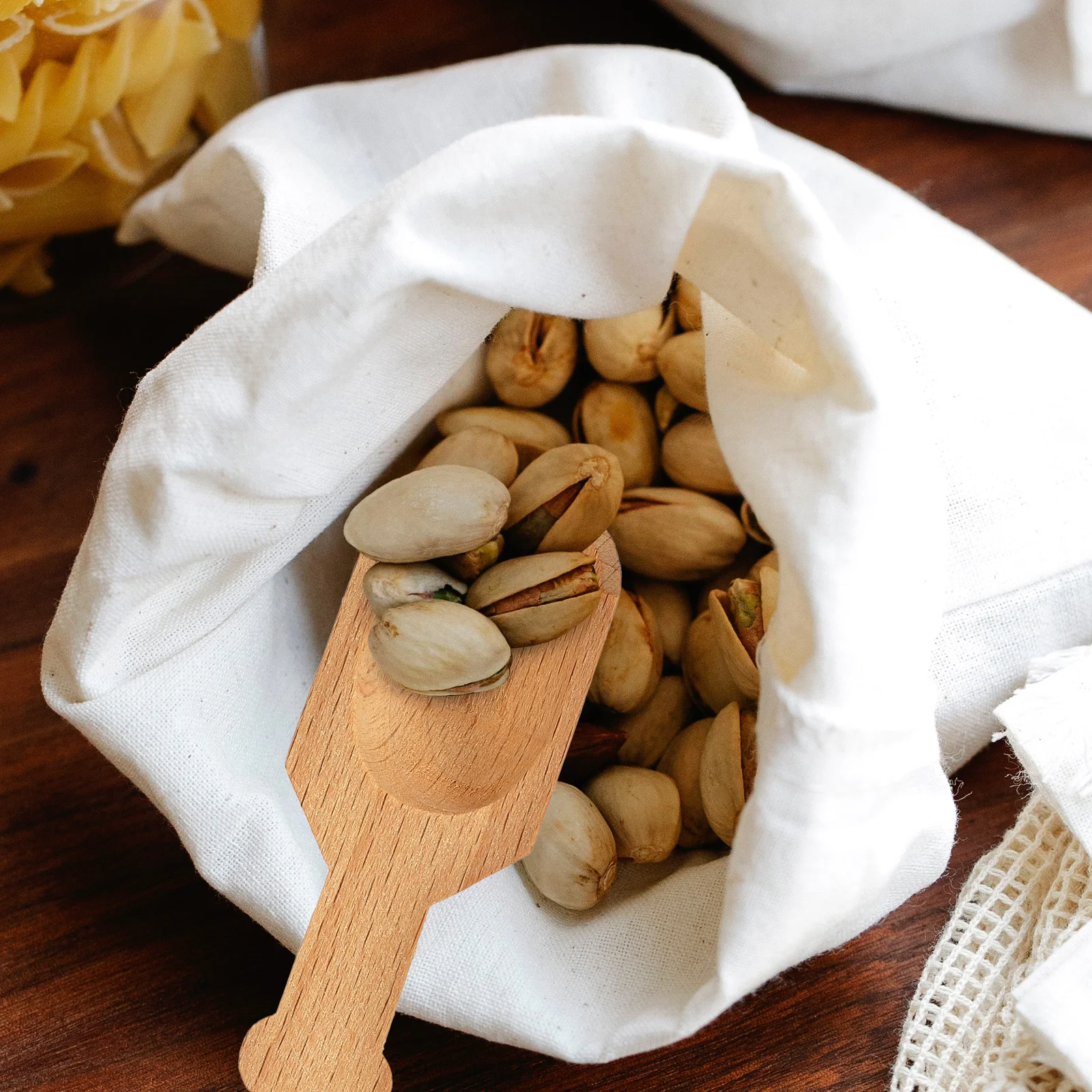 

3pcs Wooden Scoops For Tea Bath Salt Coffee Flour Medicine Powder Grain Candy Ice Cream Multi-Function Wood Scoop Compact
