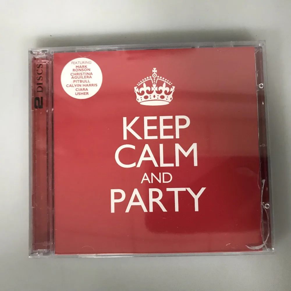 CD 'Keep Calm and Party' Compilation of Pop & Dance Artists Various Artists Hit-packed Party Compilation Physical Compact Disc
