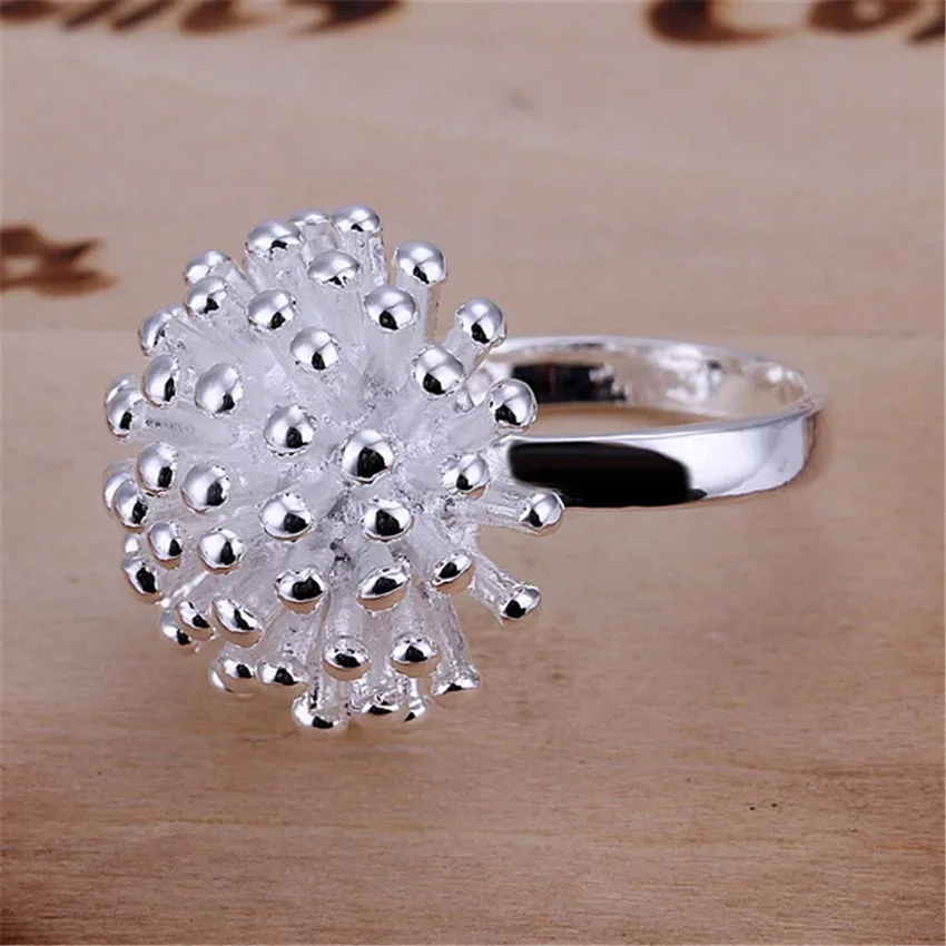 Christmas Sale free shipping girl silver ringsilver color Ring jewelry factory wholesale hot sell fashion