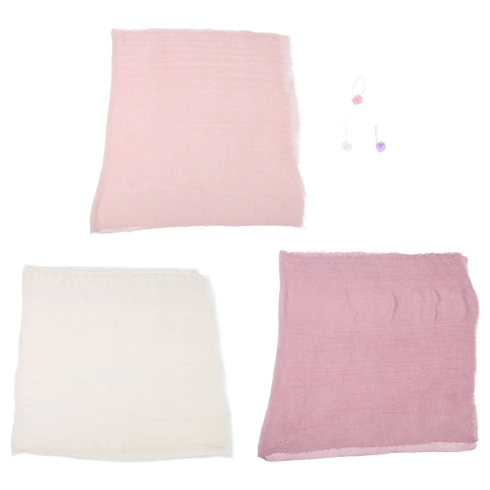 

1Set Baby Photography Wrap Soft Swaddle Blanket Headband Newborn Photoshoot Props Pictures Accessories