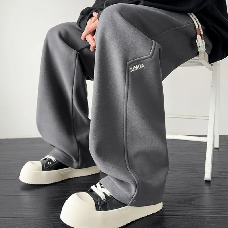 

Men's Winter Thermal Fleece Joggers Windproof Thick Casual Pants Plus Size Warm Sports Sweatpants for Cold Weather