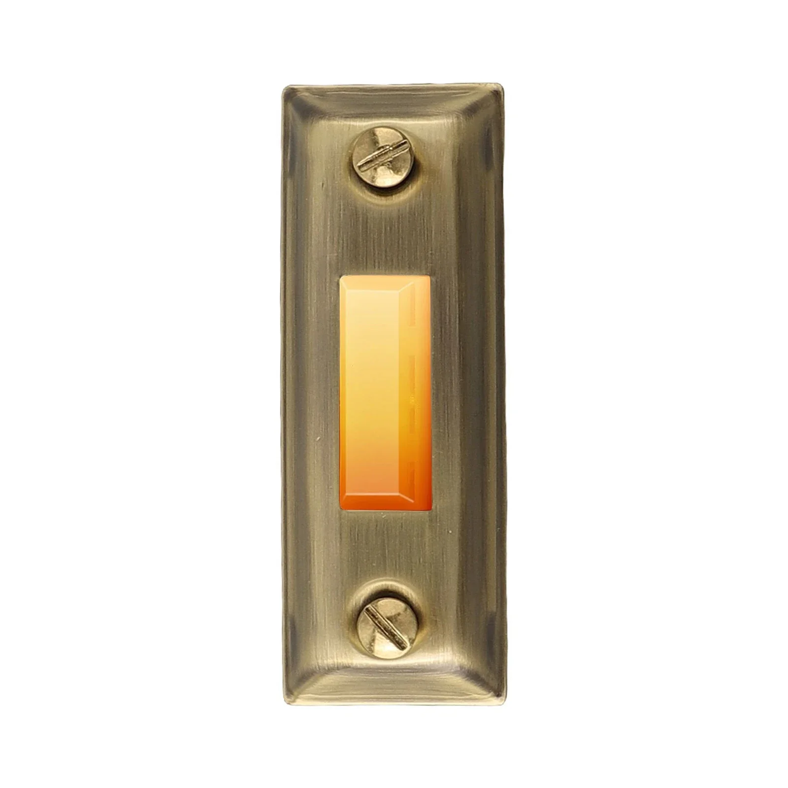 3.07x1.14x1.1 Inches Doorbell Button Button Sturdy Switch Antique Doorbell Push Button Lighted Metal Door Bell
