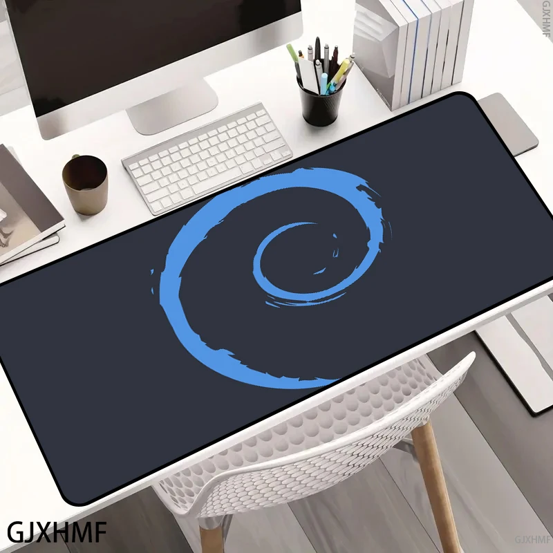 لوحة ماوس بنمط بسيط XXL حصيرة طاولة هندسية تجريدية لوحة ماوس زرقاء للوحة المفاتيح وملحقات ألعاب الكمبيوتر المكتبية #2