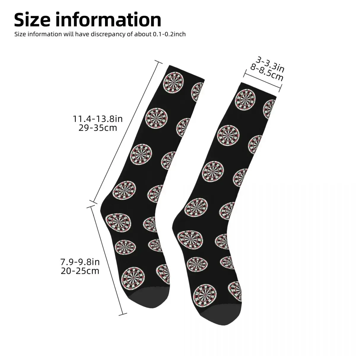 Darts Dartboard Socks Harajuku Super Soft Stockings All Season Long Socks Accessories for Unisex Birthday Present