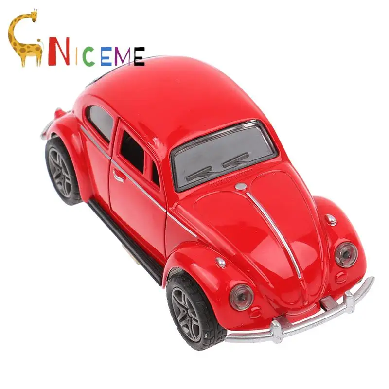 1:32 Retro Vintage Beetle Diecast Pull Back Car Model Toy for Children Gift Decor Cute Figurines Miniatures Decor