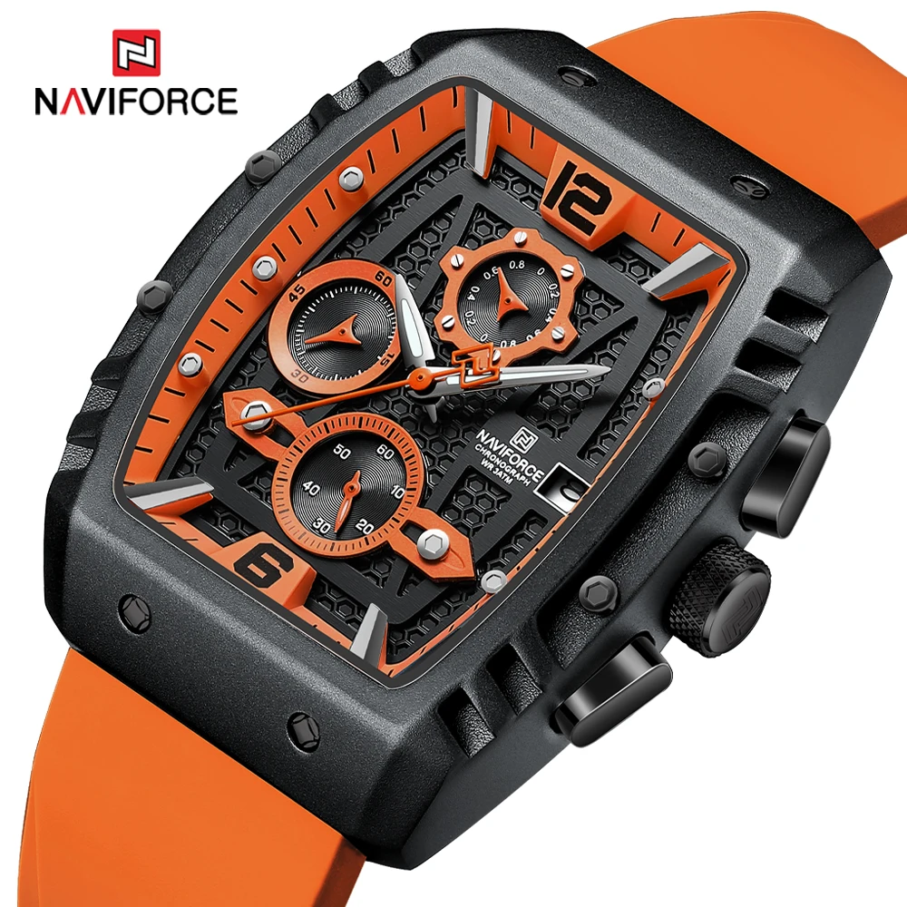 2023 New NAVIFORCE Man Wristwatch Top Luxury Quality Waterproof Chronograph Quartz Watch for Men Luminous Date Men\'s Watches