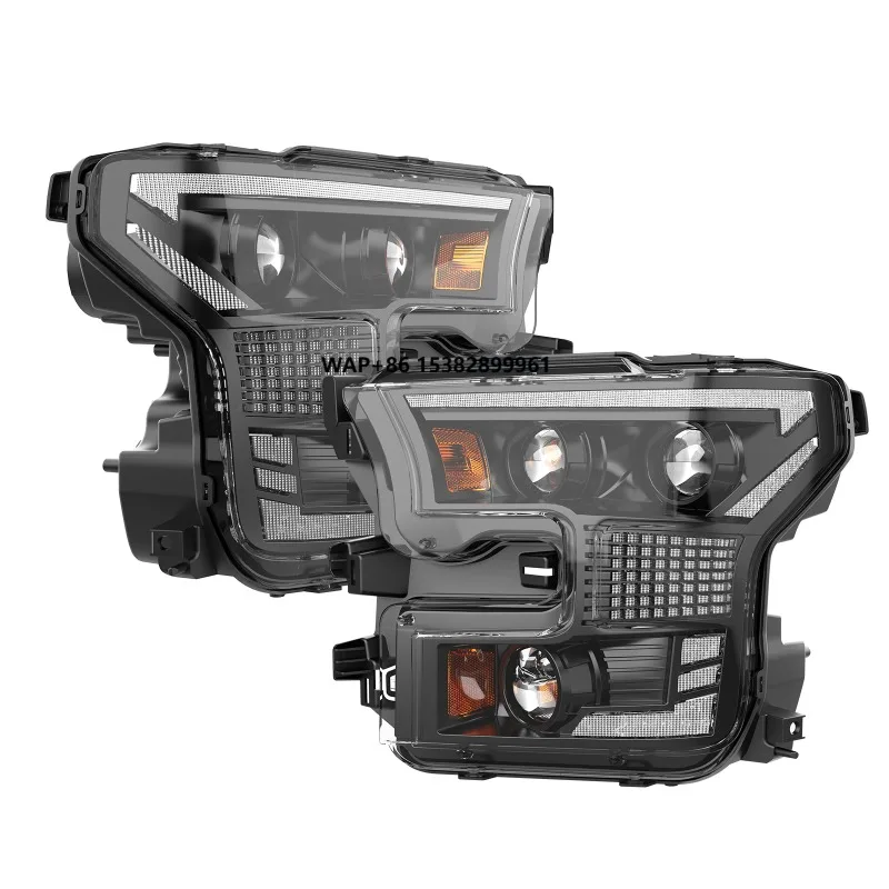 

LOYO LED Lamp Head Lights for F150 Pickup 2015-2017 Headlamp Headlight 12V Car Light for raptor 2016-2021