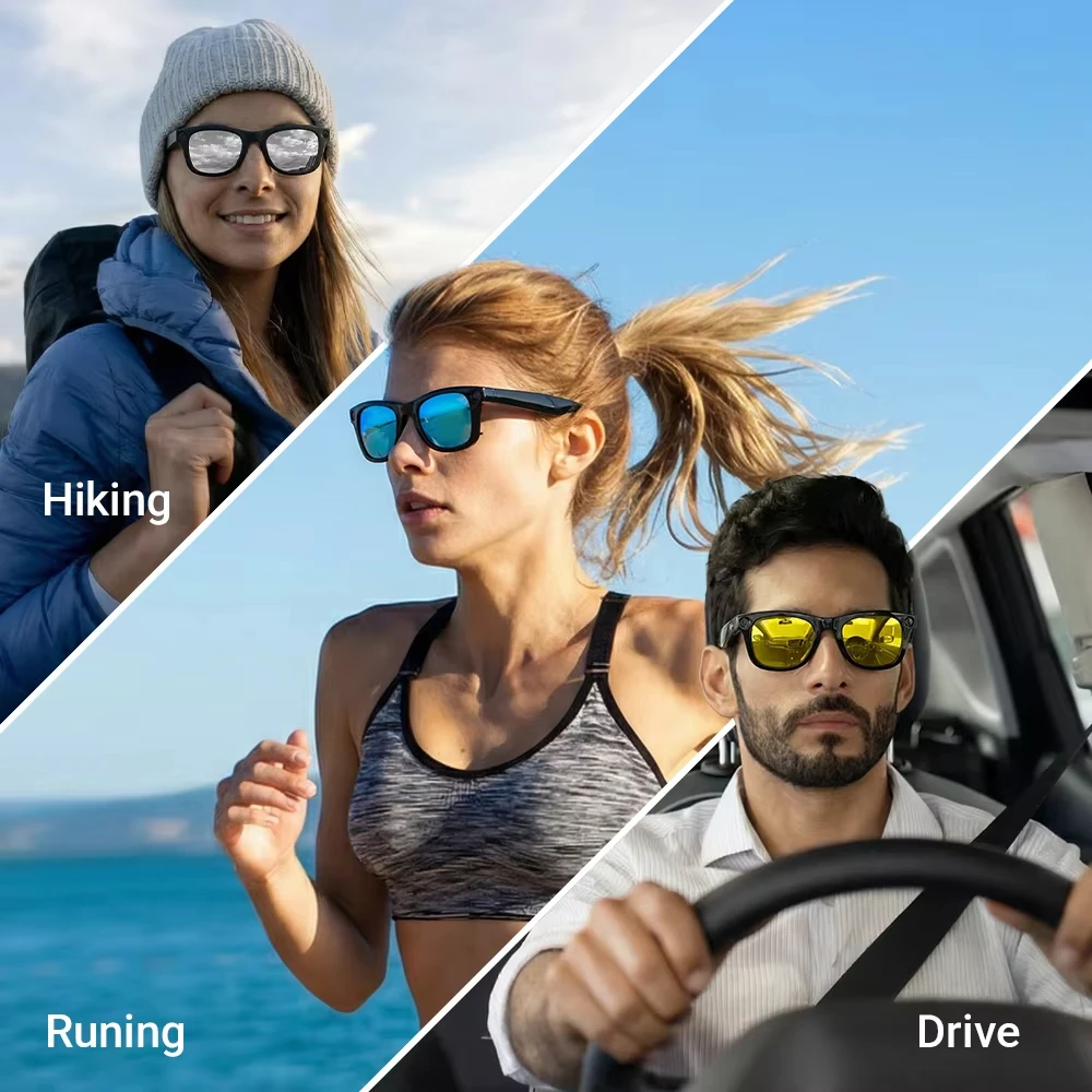 Klipsy HIBLOKS zmieniające kolor do okularów Ray-Ban Meta Wayfarer & Gen 2 RW4012/RW4006 Standard Smart Glasses, soczewki 50-22, matowa oprawka. — zdjęcie produktu 5