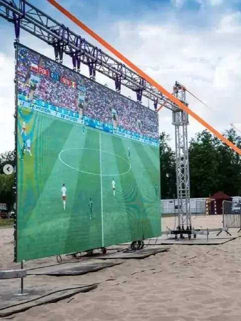 Outdoor IP65 waterproof 500*1000mm die-cast aluminum cabinet, high refresh rate P2.604 LED display screen