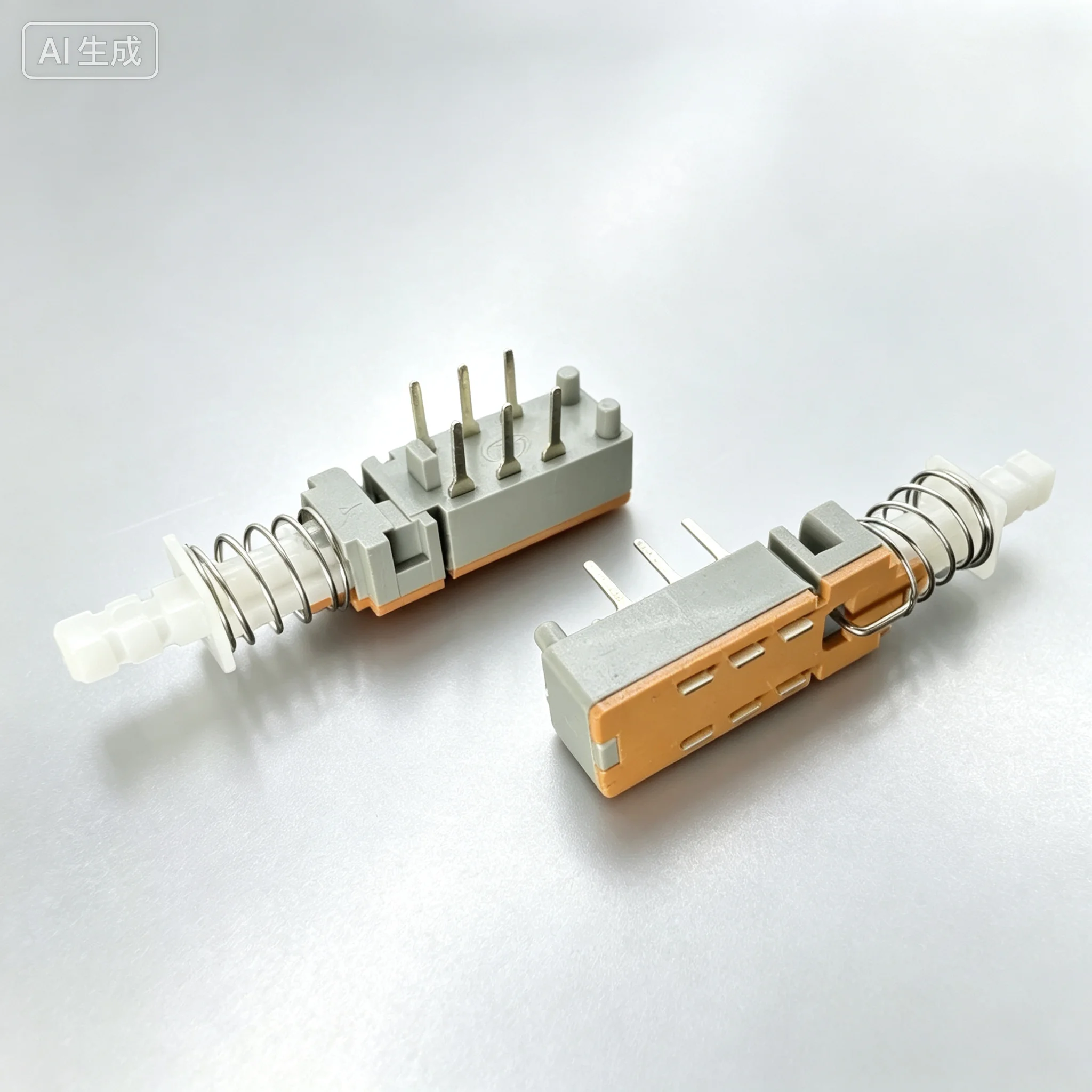 for 2*3 Double Row 6 Pin Latching Push Power Key Switch for Audio Mixer Amplifier Case  100pcs