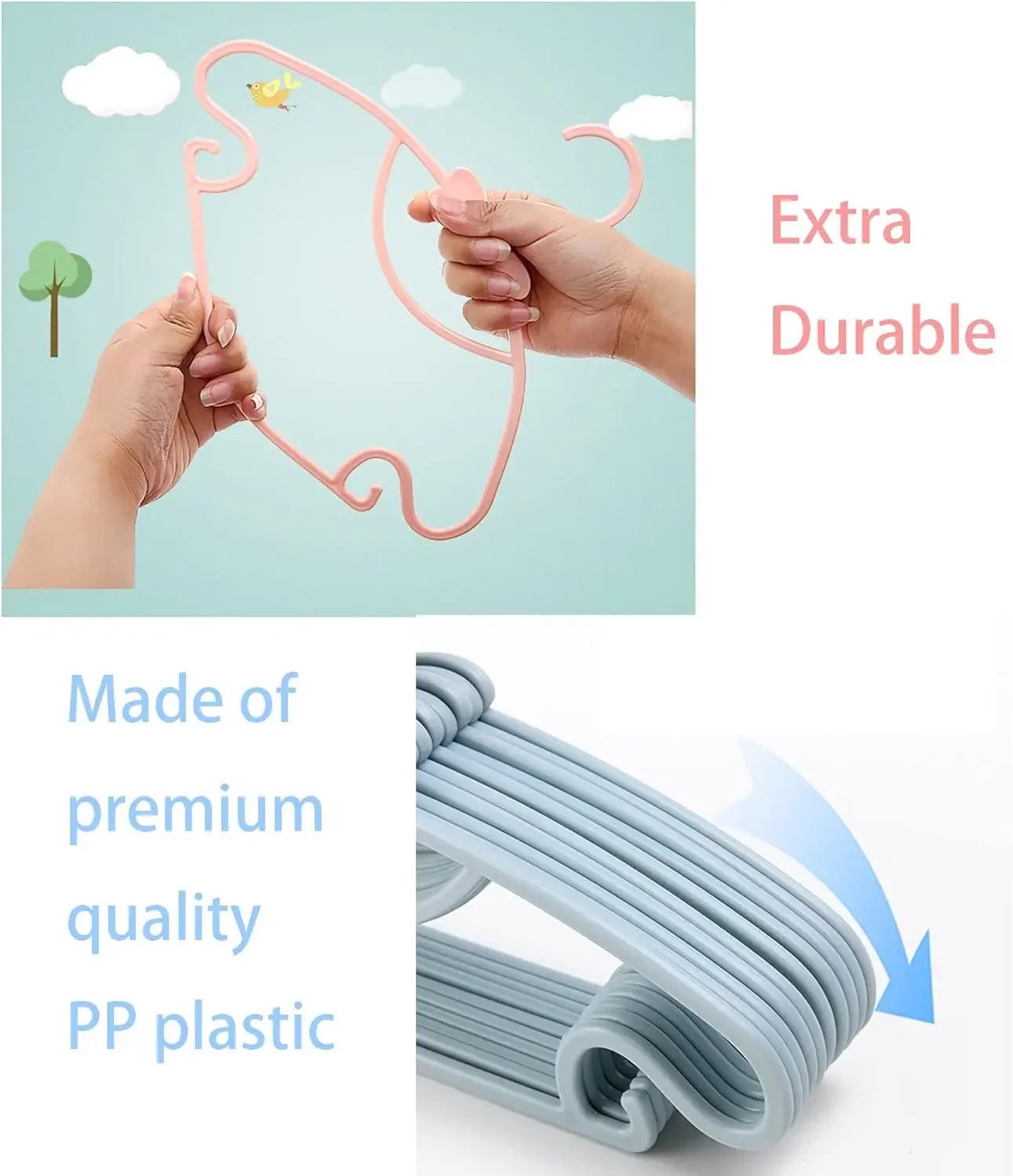 Wieszaki dla niemowląt, plasti – Baby Nursery Uniform recenzja i cena