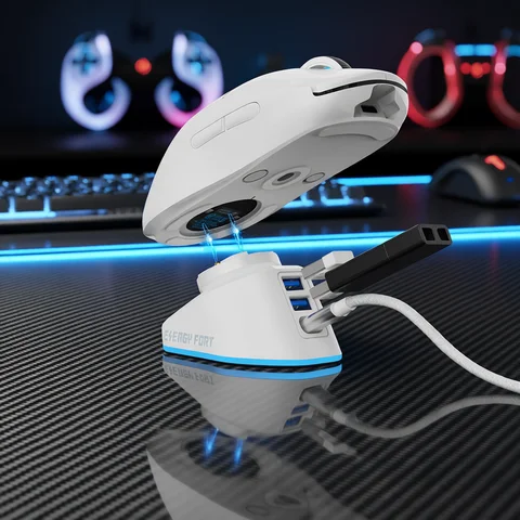 For Logitech G Pro X Superlight G502 X Lightspeed GPW 2 Razer DeathAdder V2 Naga Pro Viper Wireless Mouse Charging Dock
