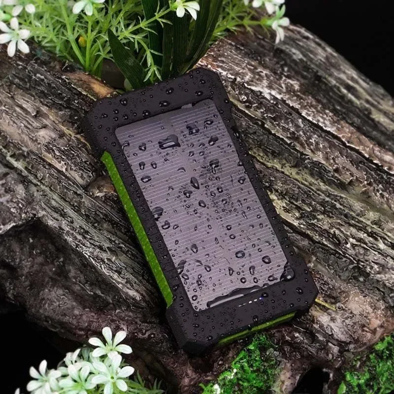 Outdoor portable camping universal solar mobile phone mobile power supply 50000 milli solar three-proof charging treasure