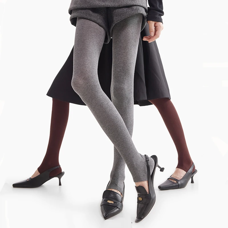 

y2k Gril Footless Tights Women 2025 Autumn Winter Basic Streetwear Pantyhose Fashion Solid