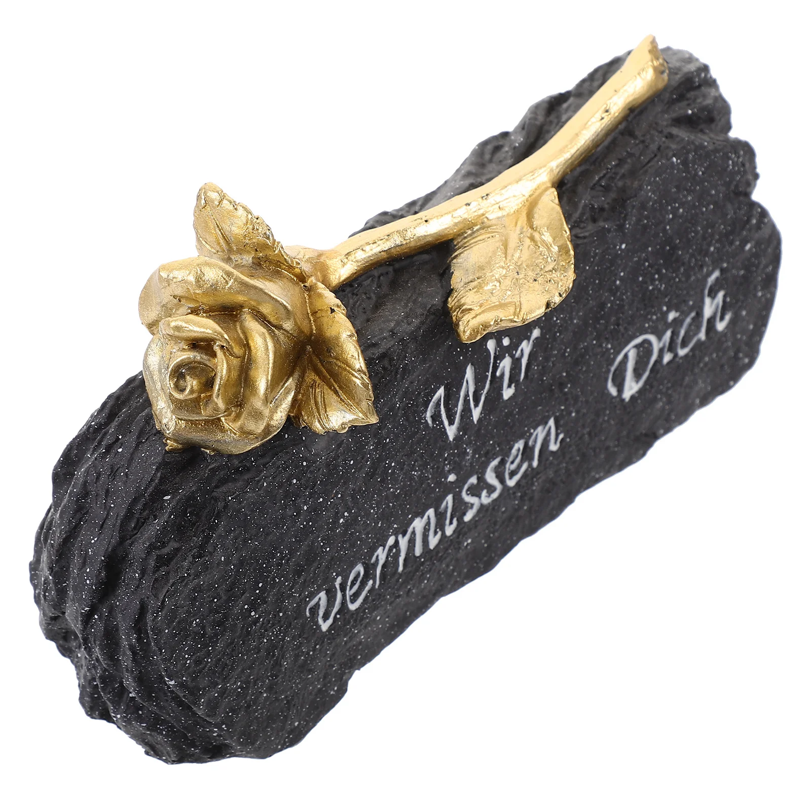 

Delicate Deceased Tombstone Resin Craft Memorial Stone Indoor Outdoor Spaces Fine Workmanship Detailed Design Cemetery Decor