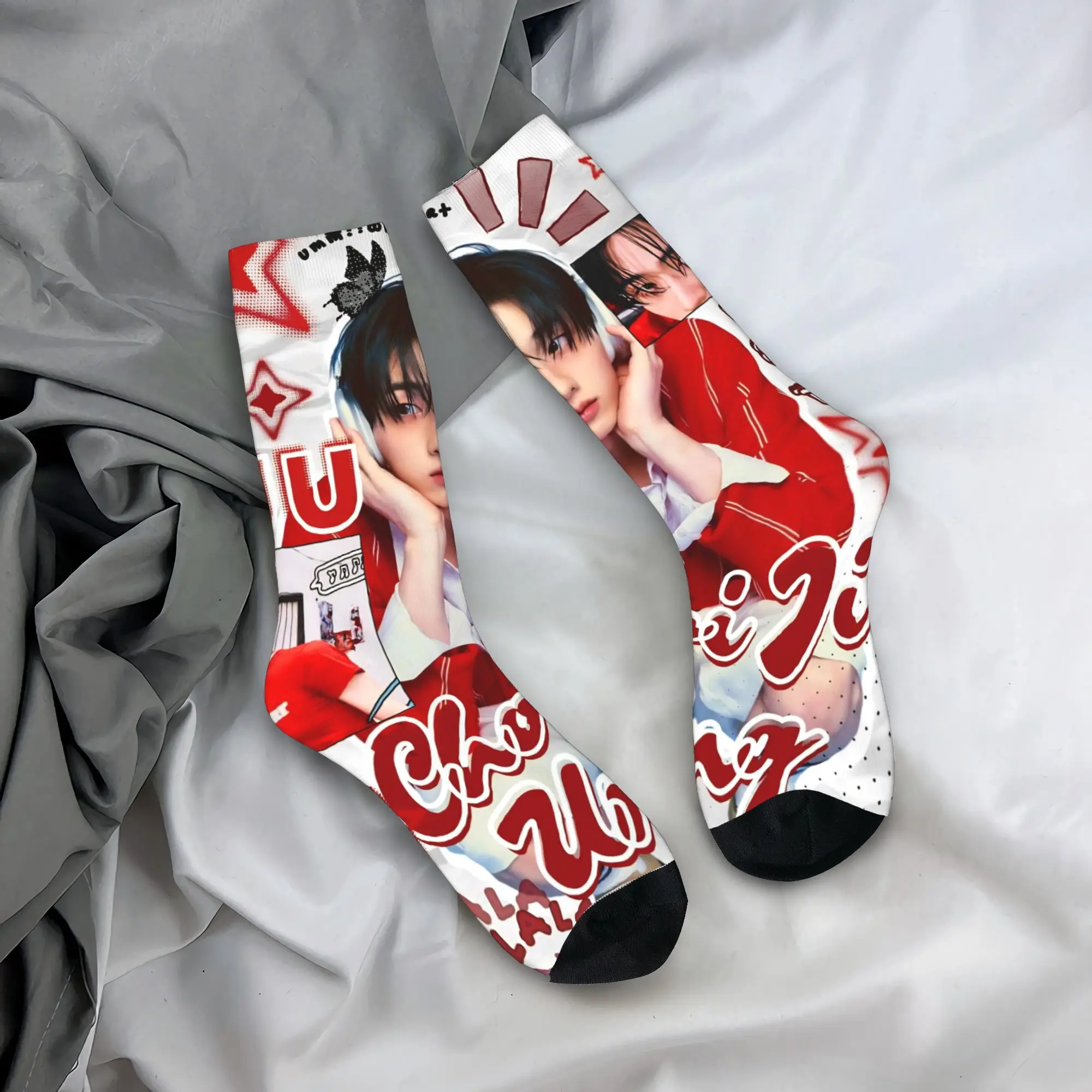 

P1Harmony Kpop Group JIUNG Socks Men Women Polyester Socks Hip Hop Spring Summer Autumn Winter Middle Tube Socks Gift