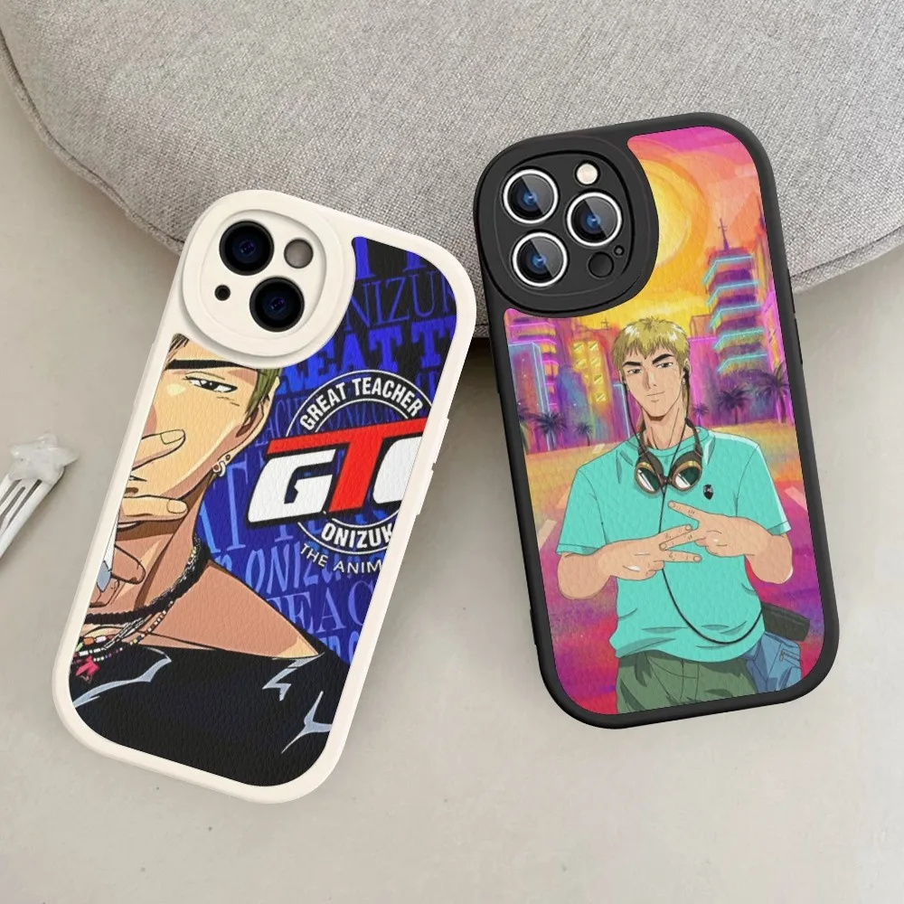 Great Teacher Onizuka GTO Anime Phone Case Hard Leather For IPhone 14 13 12 Mini 11 14 Pro Max Xs X Xr 7 8 Plus Fundas