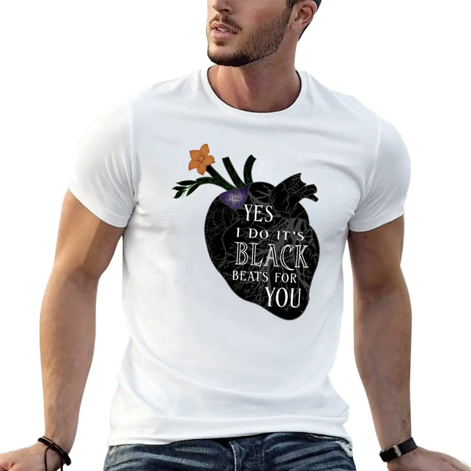 

Rio’s Black Heart T-Shirt man t shirts cotton printed t shirts for man T-Shirt