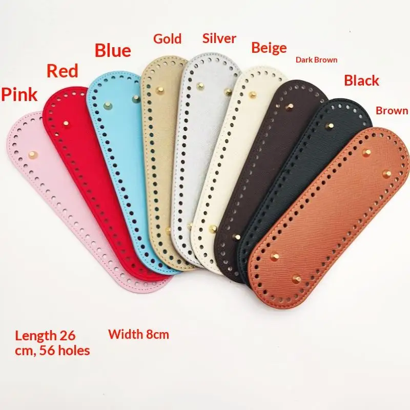 Leather Bag Bottom Oval PU For Handmade Knitting Crochet Bag Base Home Decoration Accessories Craft DIY Supplies