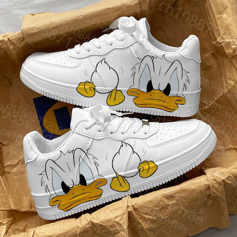

Donald Duck Shoes 3d Print Sneakers Anime Cartoon Teenager High Top Outdoor Basketball Sports Casual Men woman Shoes