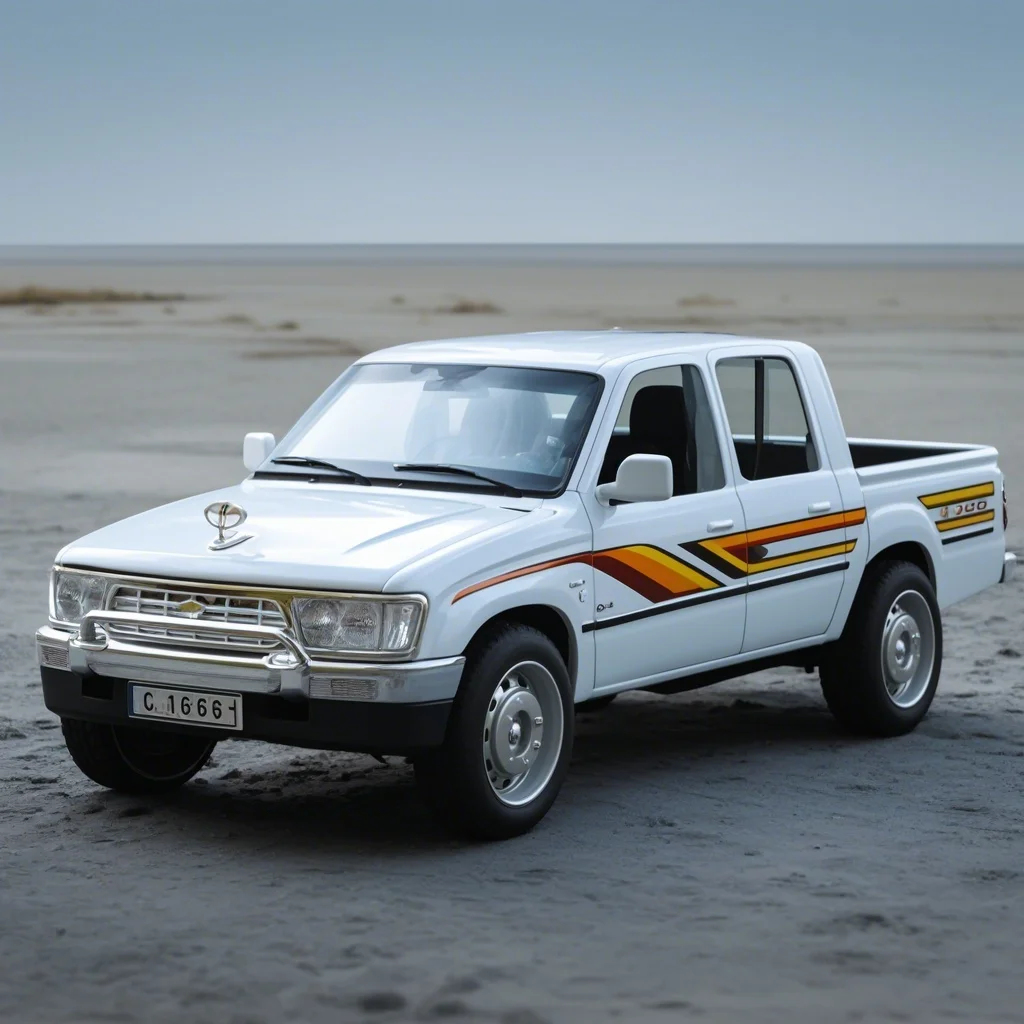 

1/32 Hilux Picku Alloy Model Car Toy Diecasts Metal Casting Sound and Light Car Toys For Children Vehicle