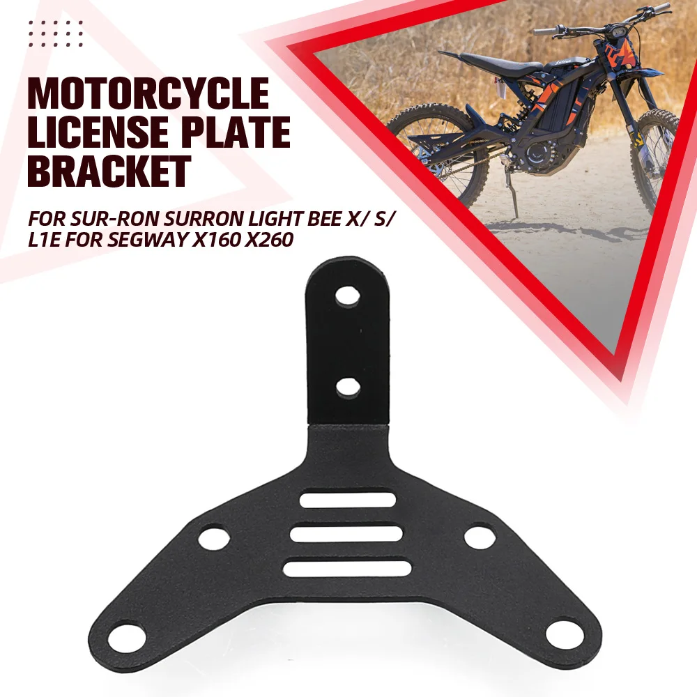 

Motorcycle License Plate Holder Bracket Tidy Fender Eliminator For SUR-RON Surron light bee X/ S/ L1E For Segway X160 X260