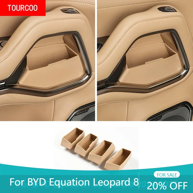 

For BYD Equation Leopard 8 2024 2025 Car Door Handle Silicone Storage Pad Interior Accessories