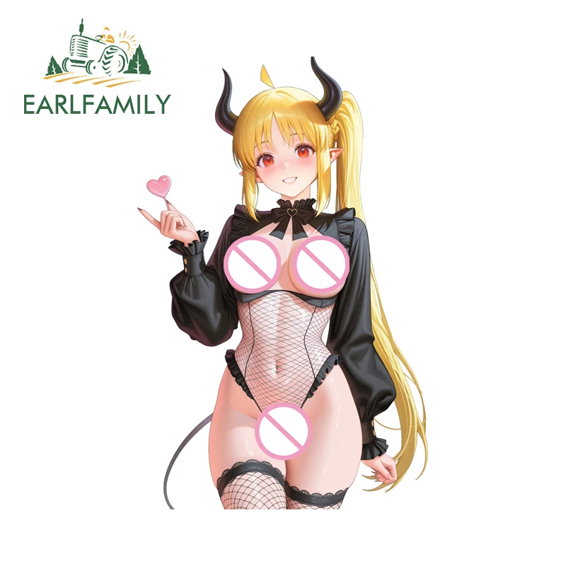 

EARLFAMILY Succubus Ijichi Nijika Car Stickers Sexy Anime Girl Attractive Car Phone Holder Decals PVC Car Accessories Interior