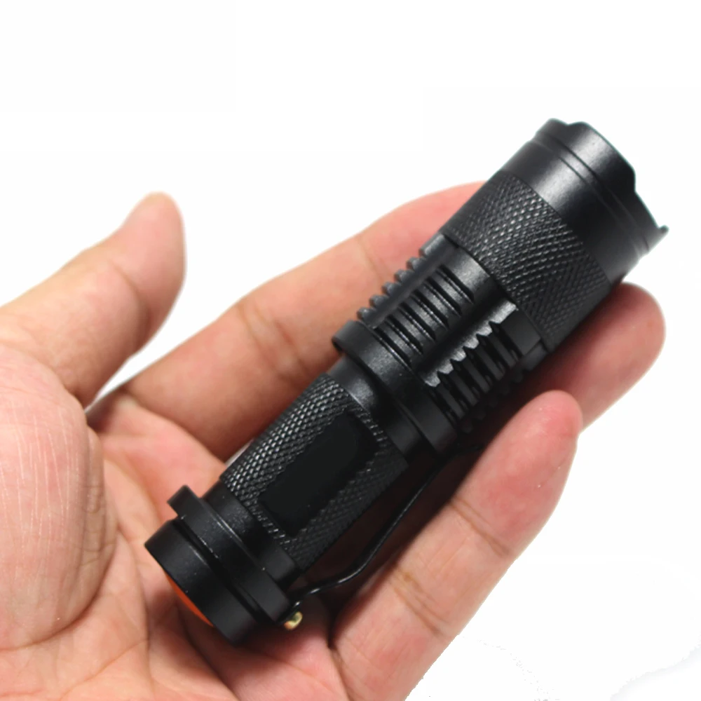 5pcs/Lot Ultra Bright LED Flashlight 3 lighting modes Self Defense Lanterns Outdoor Waterproof Zoomable Torch Fishing Lantern