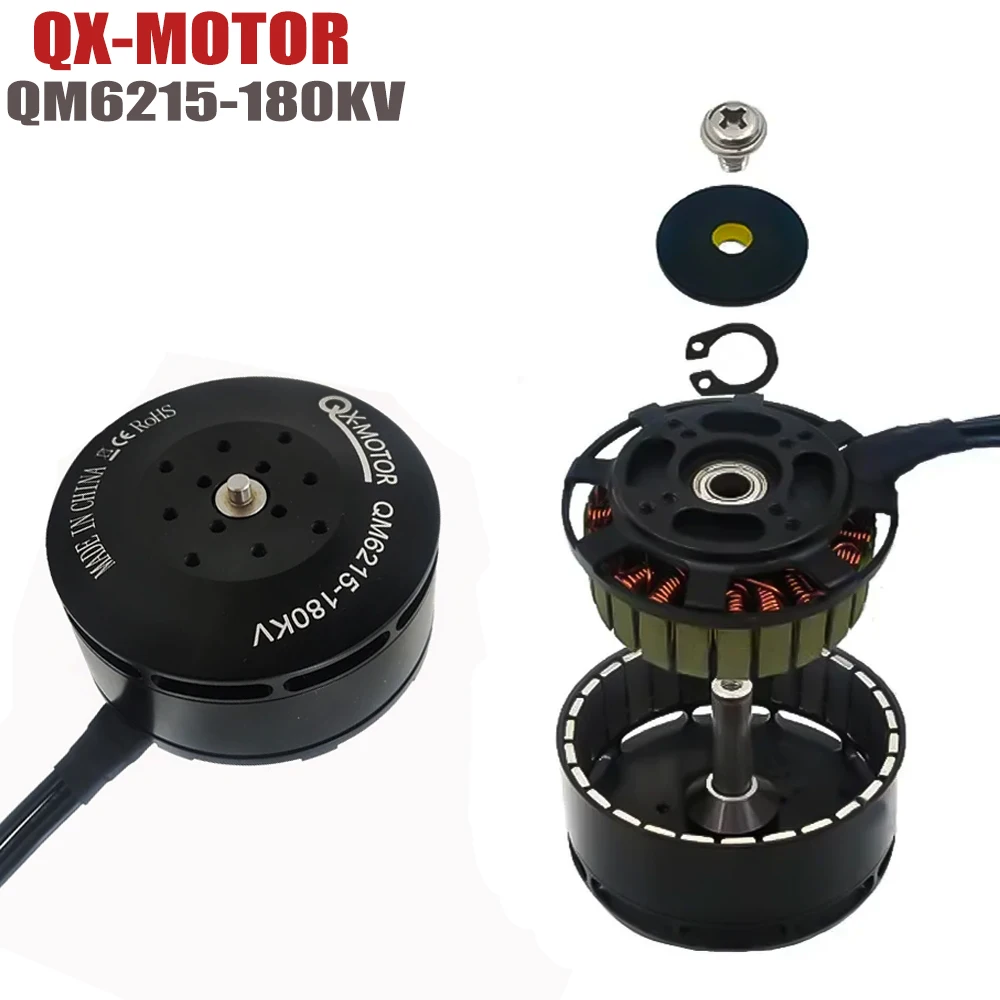 QX-MOTOR QM6215 CCW/CW 180KV Brushless Motor Compatible 2255 /2388 Propelle for Remote control toy parts