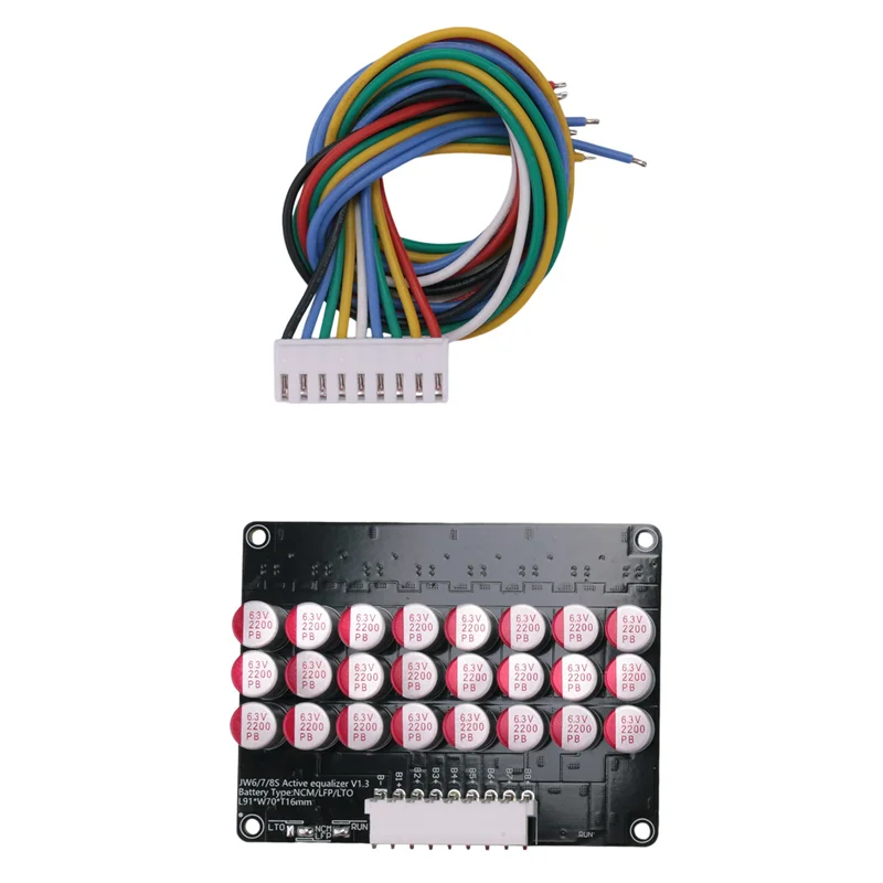 Whole Group Balancer 8S 5A Active Lithium Lipo Lifepo4 Battery Equalizer Energy Transfer Capacitor BMS Board