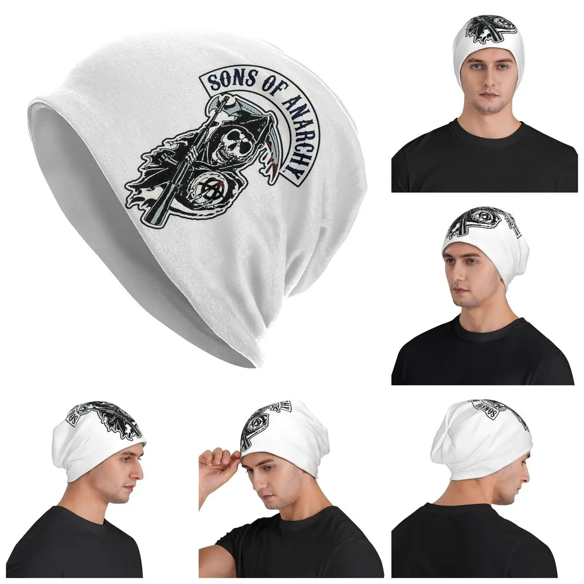 Sons Of Anarchy Samcro Whiskey Men Women Adult Beanies Caps Knitted Bonnet Hat Warm Hip Hop Autumn Winter Outdoor Skullies Hats