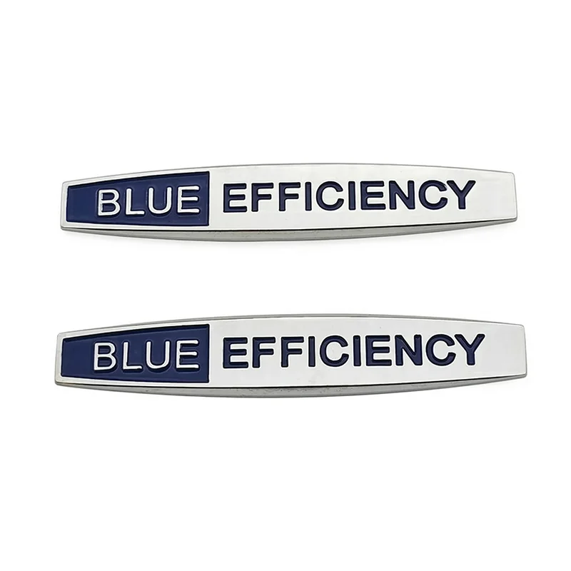 Emblema Adesivo 3D Metálico Azul de Eficiência para Mercedes-Benz W204 W212 W203 Classe C E, Decalque para Para-lama e Porta-malas, Acessórios Automotivos