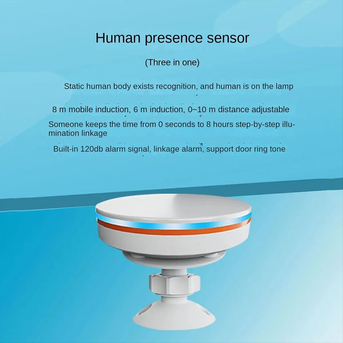 Portable ZigBee 3.0 Human Presence Sensor 24G 5V MMwave Radar with Siren Alarm Motion Detection Smart Life Home Automati