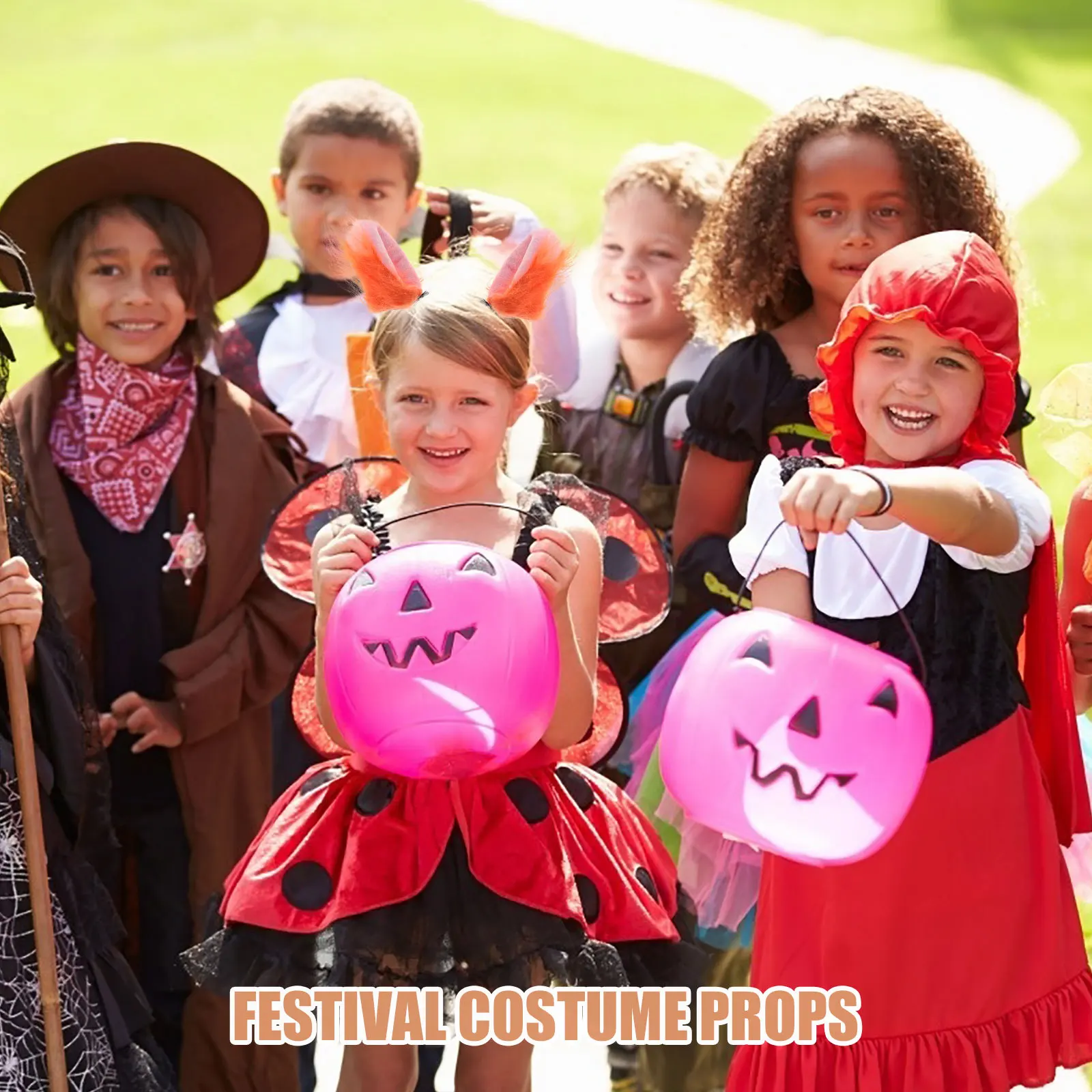 

1Set Costume Accessory Realistic Soft Material Adjustable Length Ideal for Halloween Cosplay Fox Ears Tail Costume