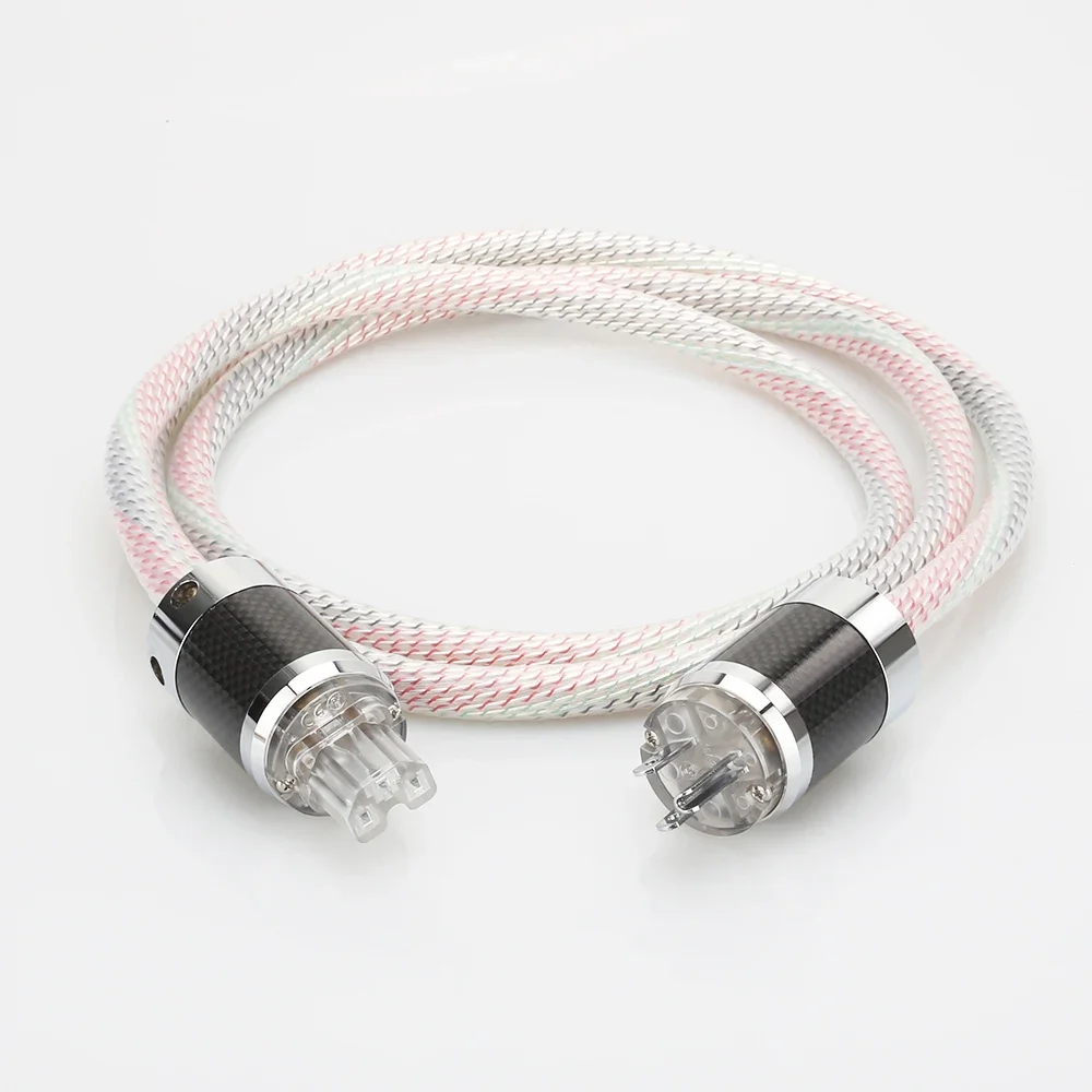 

Hi-End Valhalla power line HIFI 7N OFC Power Cord with EU US Plug Amplifier CD, Decoder,