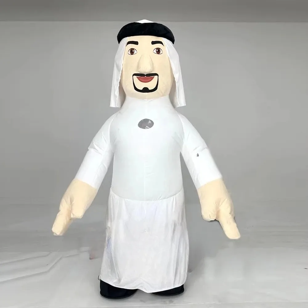 

Надувной костюм арабского талисмана 2м/2.6м с очаровательным мультяшным дизайном, изысканная тематика Ближнего Востока для мужчин и женщин, без батареи