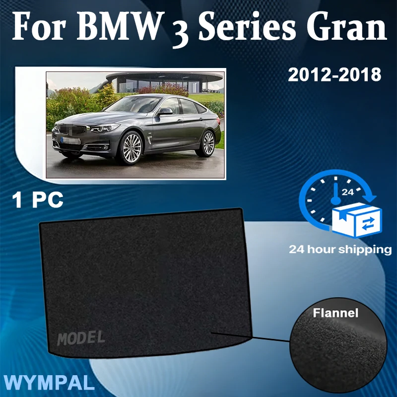 

Коврик в багажник из замши для BMW 3 серии Gran Turismo GT F34 2012~2018, поддон для багажа, коврик для заднего багажника, черный
